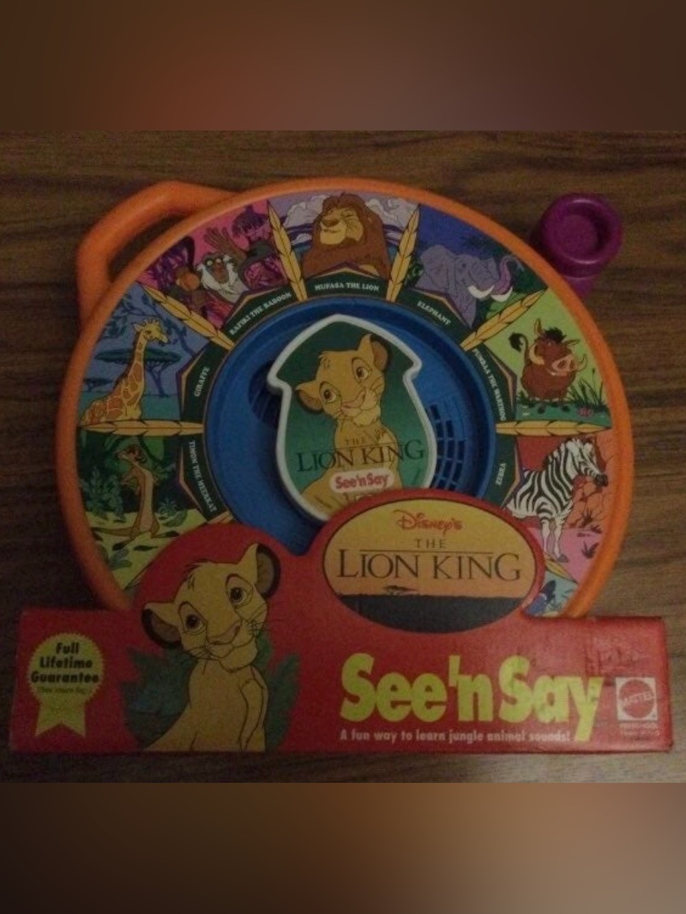 New Mattel See N Say Disney’s The Lion King Animal Sounds Toddler Preschool Toy